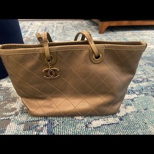 Authentic Chanel Shopping Tote